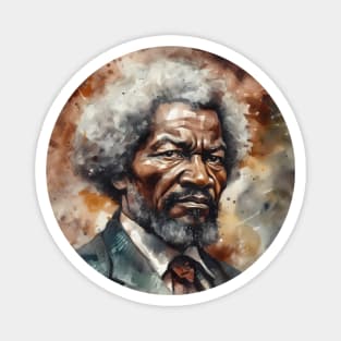 Frederick Douglass Painting Portrait for Black History Month Magnet